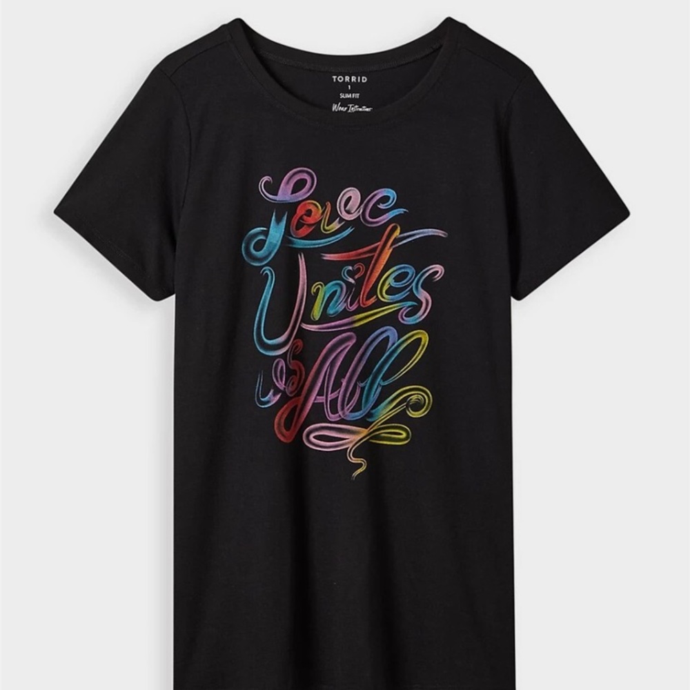 Torrid Classic Fit Crew Tee with Colorful Graphic
